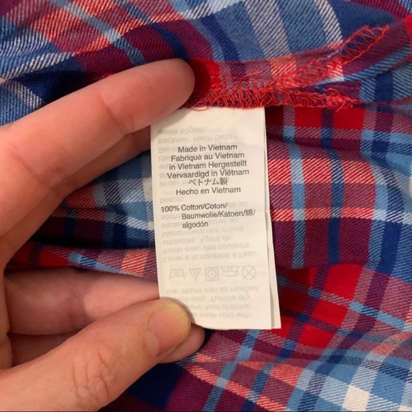 J. Crew Mercantile Plaid Ruffle Shirt, size S. - Picture 6 of 7